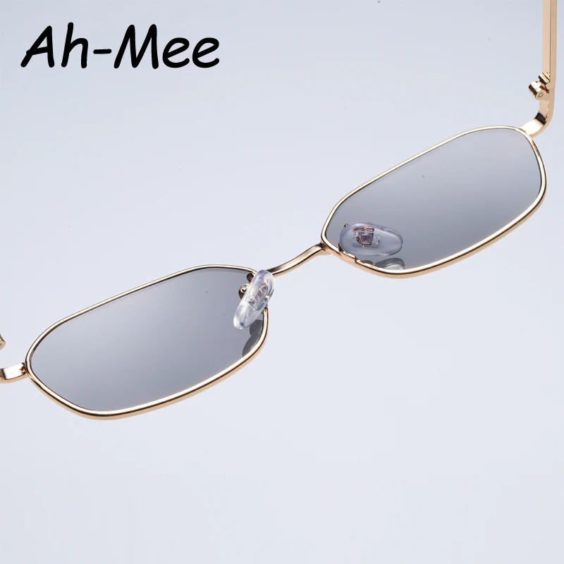Protective Glasses Fashion Small Square Sunglasses Women Sun Glasses Lady Steampunk Metal Eyeglasses Vintage Gradient UV400