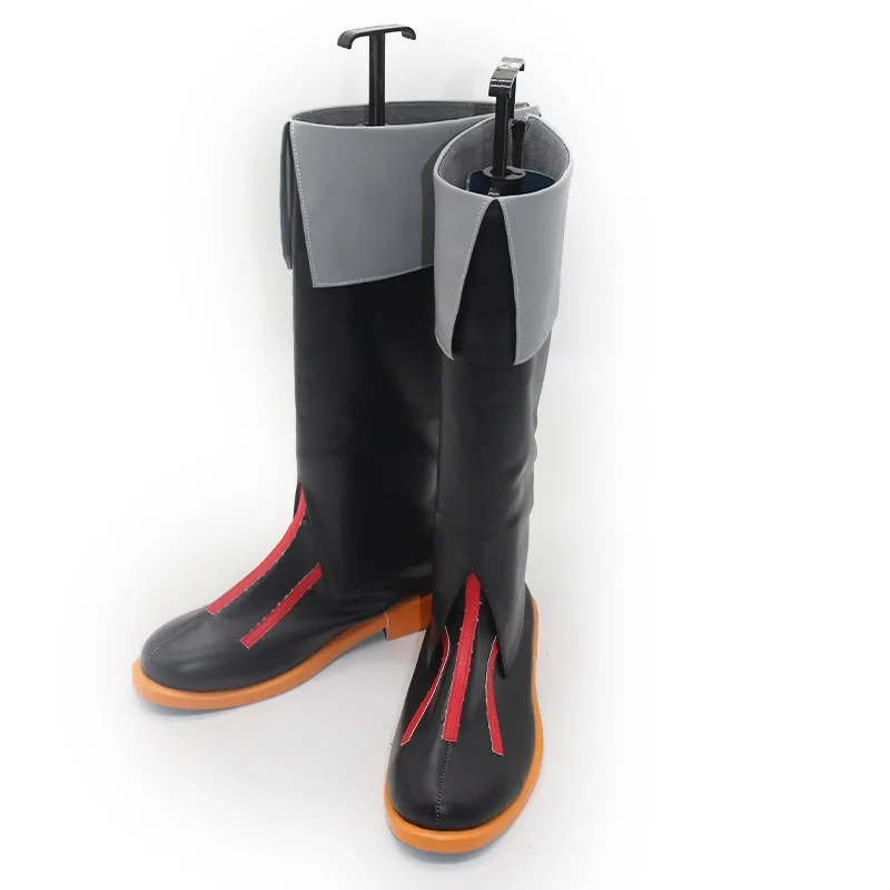 M16A1 Cosplay Shoes Game Frontline Cosplay Big Size PU Leather Shoes Halloween Party Black Boots Custom Made view 3