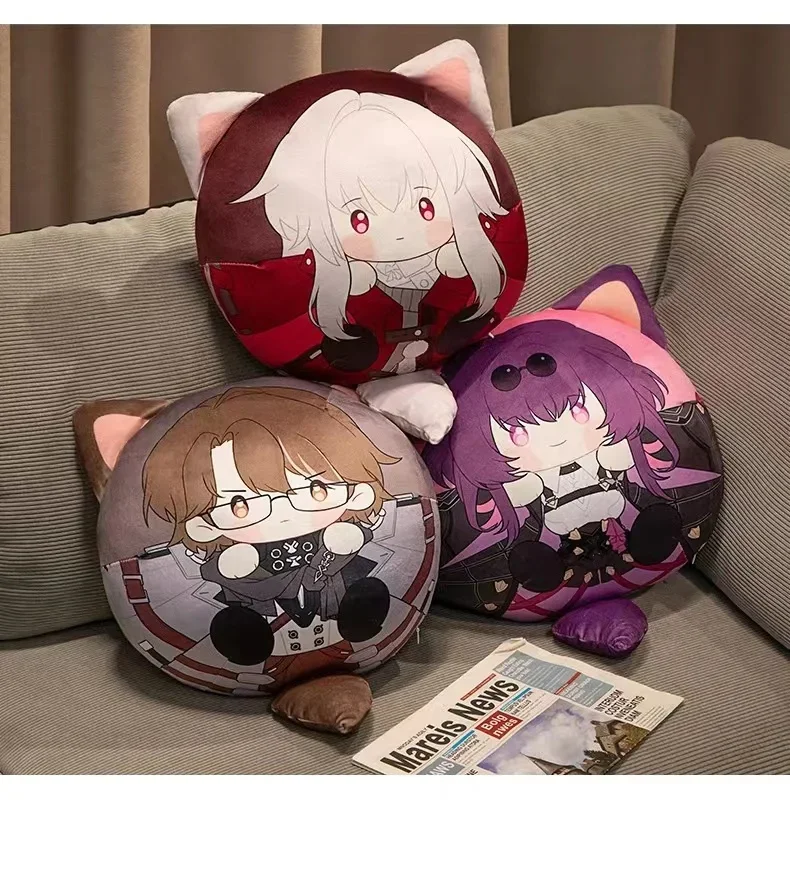 Anime Honkai: Star Rail Kafka Silver Wolf Cosplay Fluffy Doll Throw Pillow Cartoon Bolster Neck Roll Bolsters Cushion Xmas Gift