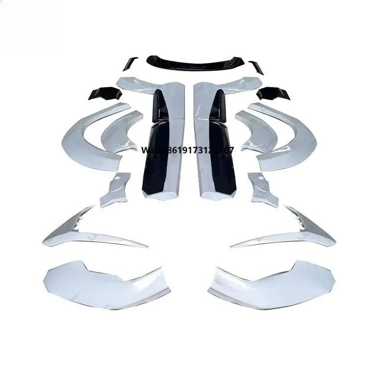 A Style Body Kit  for Q7 Upgrade Front Wrap Angle Front Wheel Arches Brow Roof Spoiler Wide Car Kit