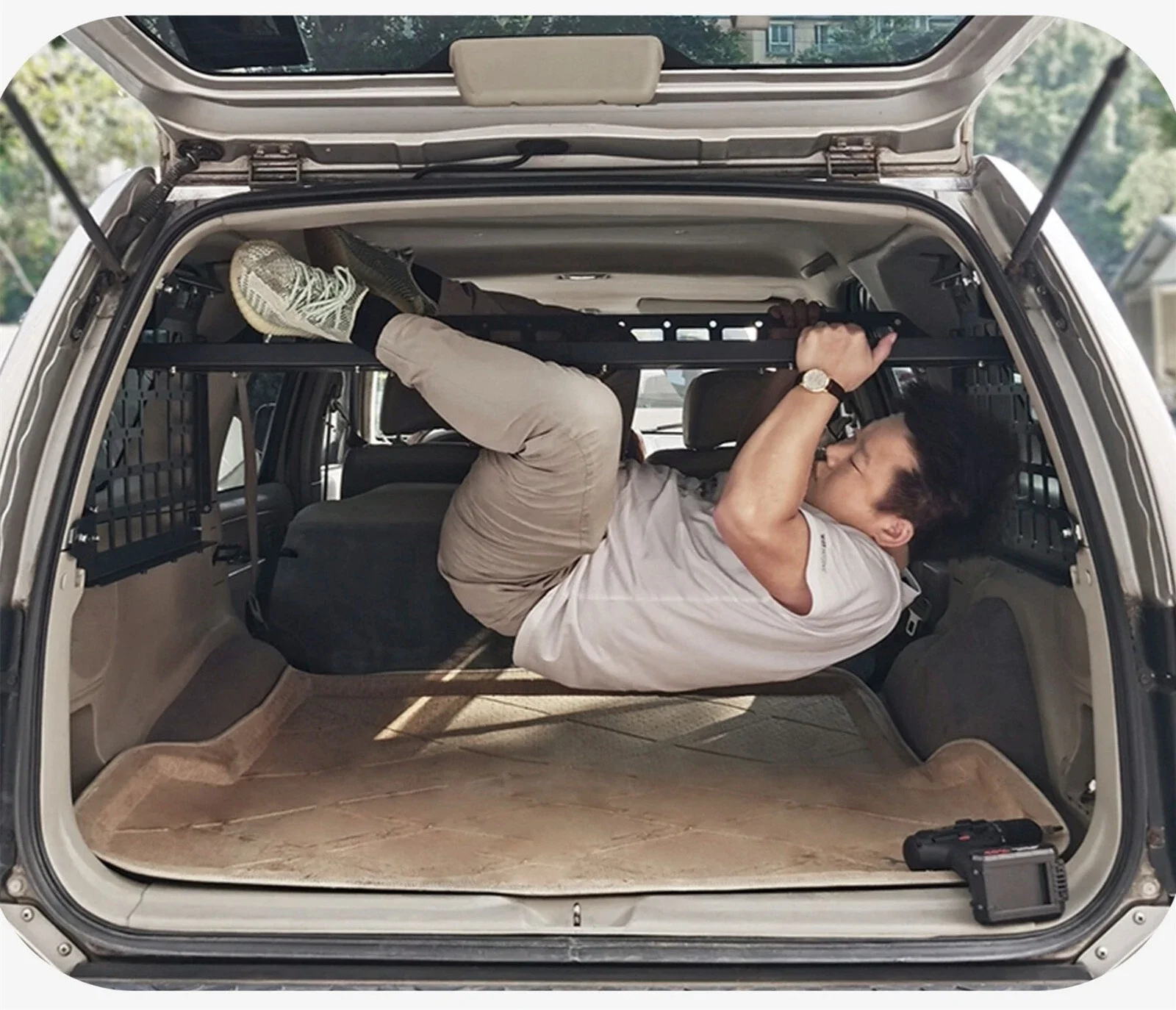 CGZ الجذع الرف تخزين لوحات مولي نظام البضائع المنظمون رفوف لنيسان إكستيرا 2000 2001 2002 2003 2004