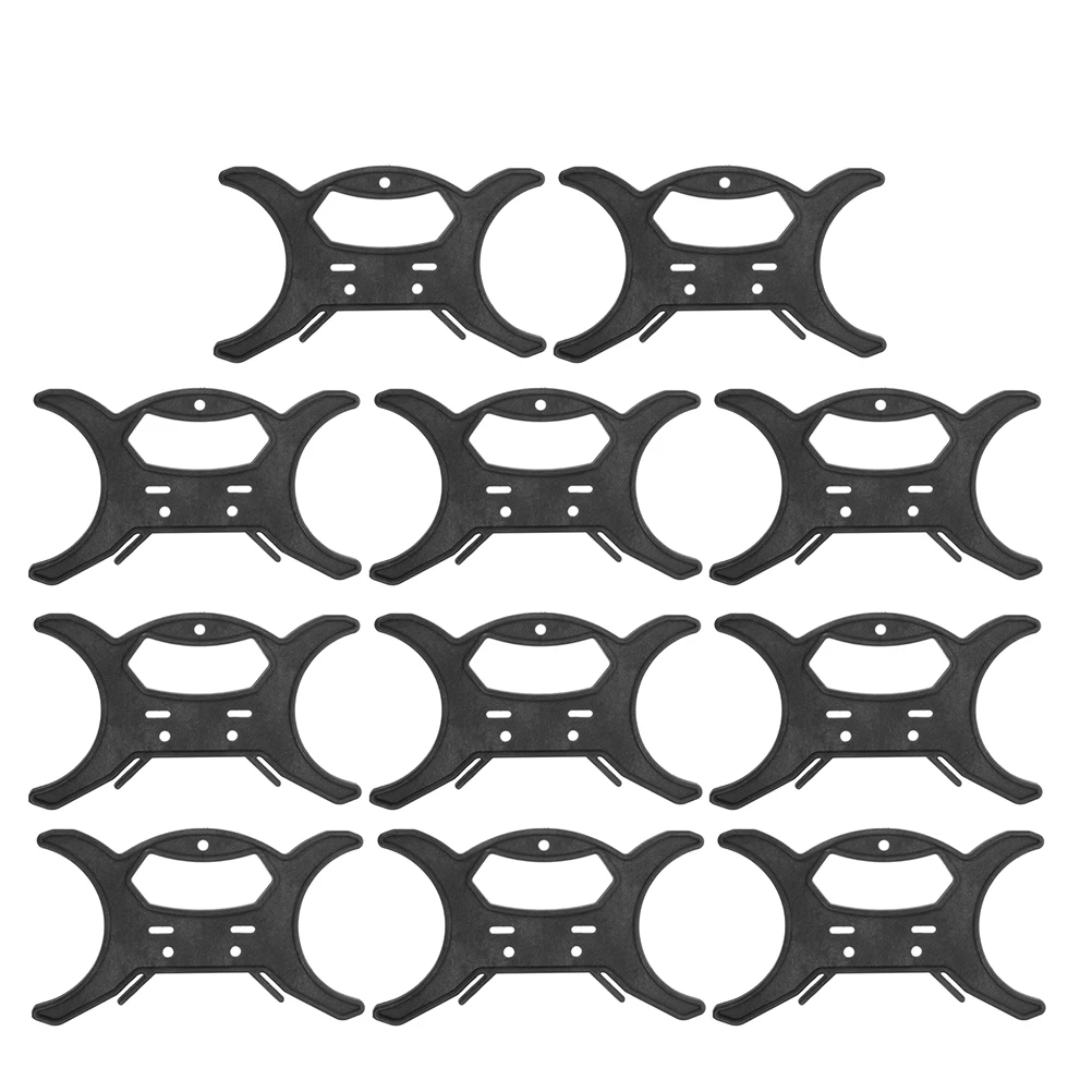 

11 Pcs Cable Manager Reel String Light Storage Organizer Cord Holder Keeper Organizers Black Plastic Pp