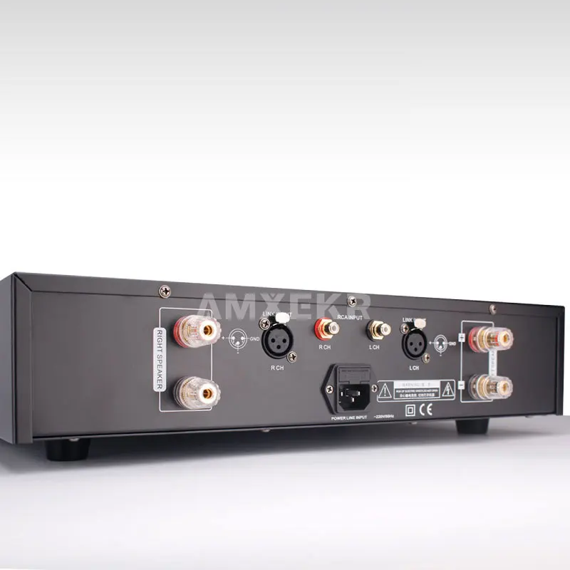 AMXEKR TS-6 HIFI двухканальный 200 Вт * 2 мощный чистый пост-усилитель, новая обновленная версия, двойное кольцо, лихорадка для дома