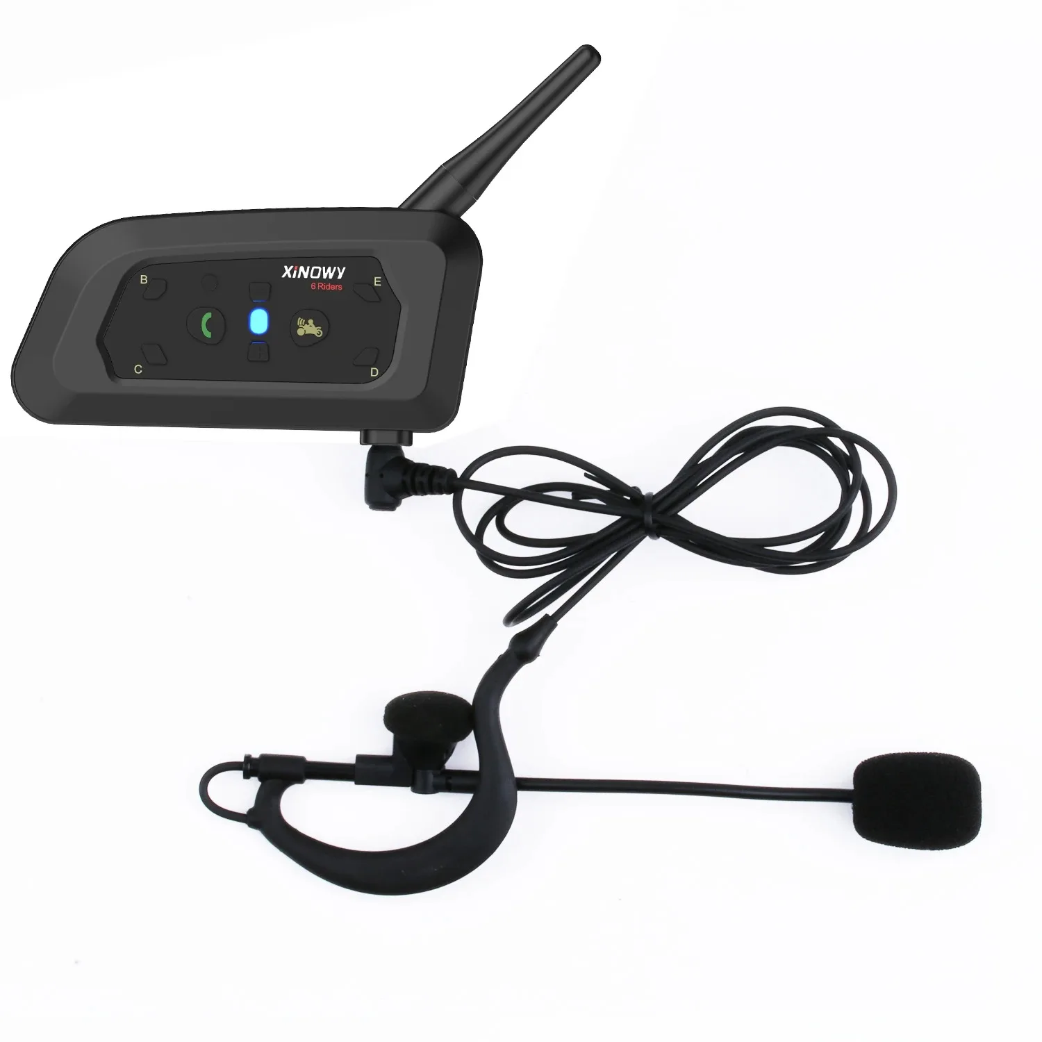 XINOWY V6C New Full Duplex 1200M Football Referee Arbitration Earhook Bluetooth Intercom Monaural Earphone Headset Headphone image 6