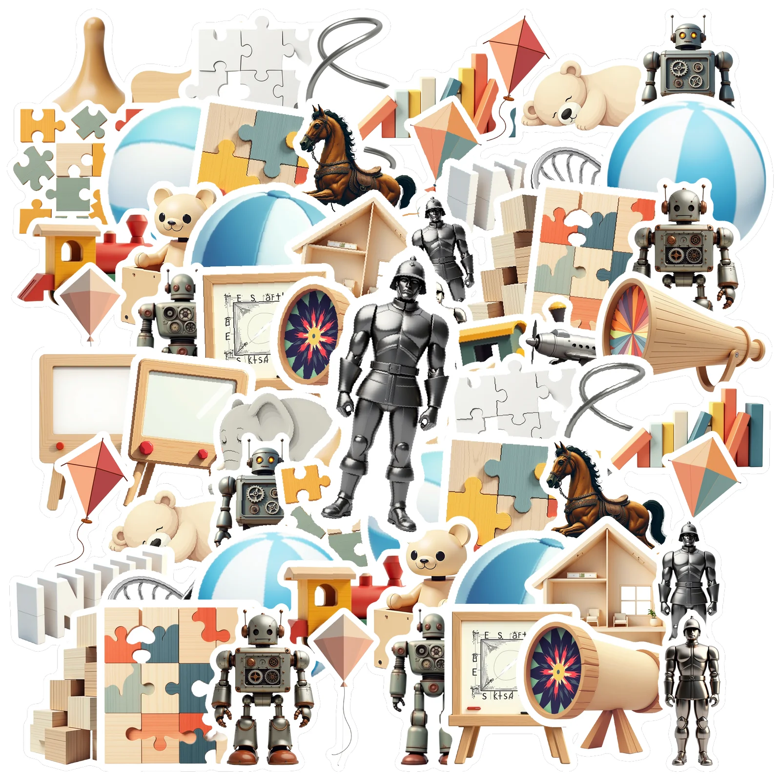 35pcs-70pcs Playful Stickers Educational PVC Sticker Teacher Reward Stickers For Laptop Luggage Scrapbook Diary Sticker