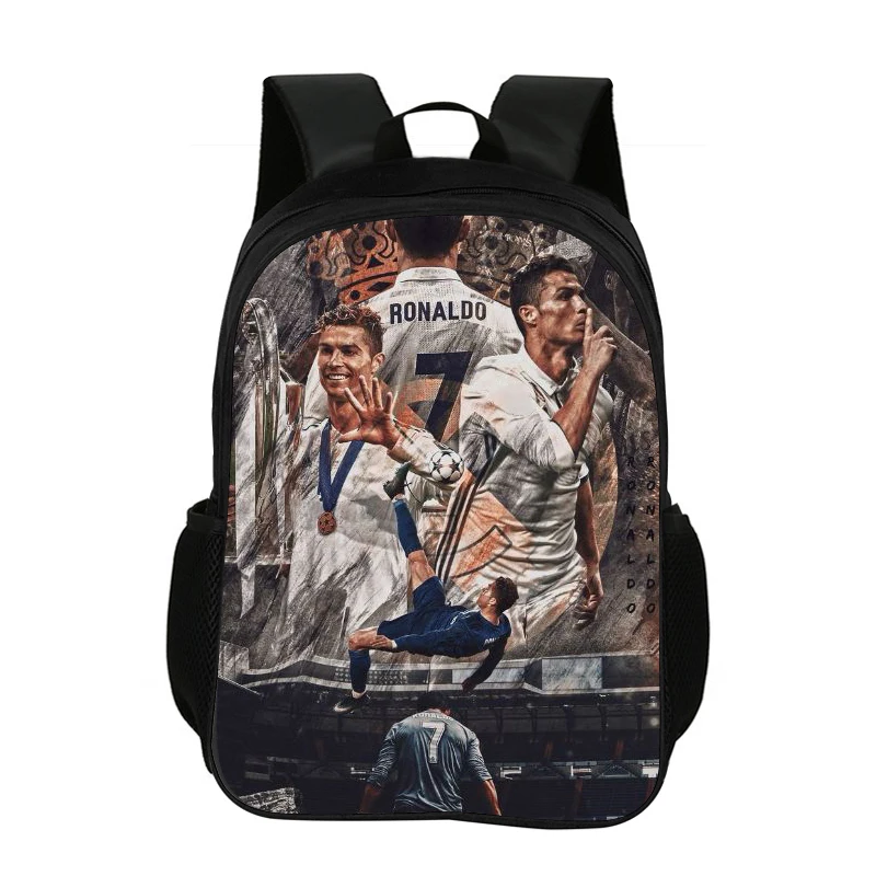 Sac à dos scolaire grande capacité, sac à dos de footballeur pour enfant Ronaldo, léger, CR, sac à dos pour enfant, meilleur cadeau