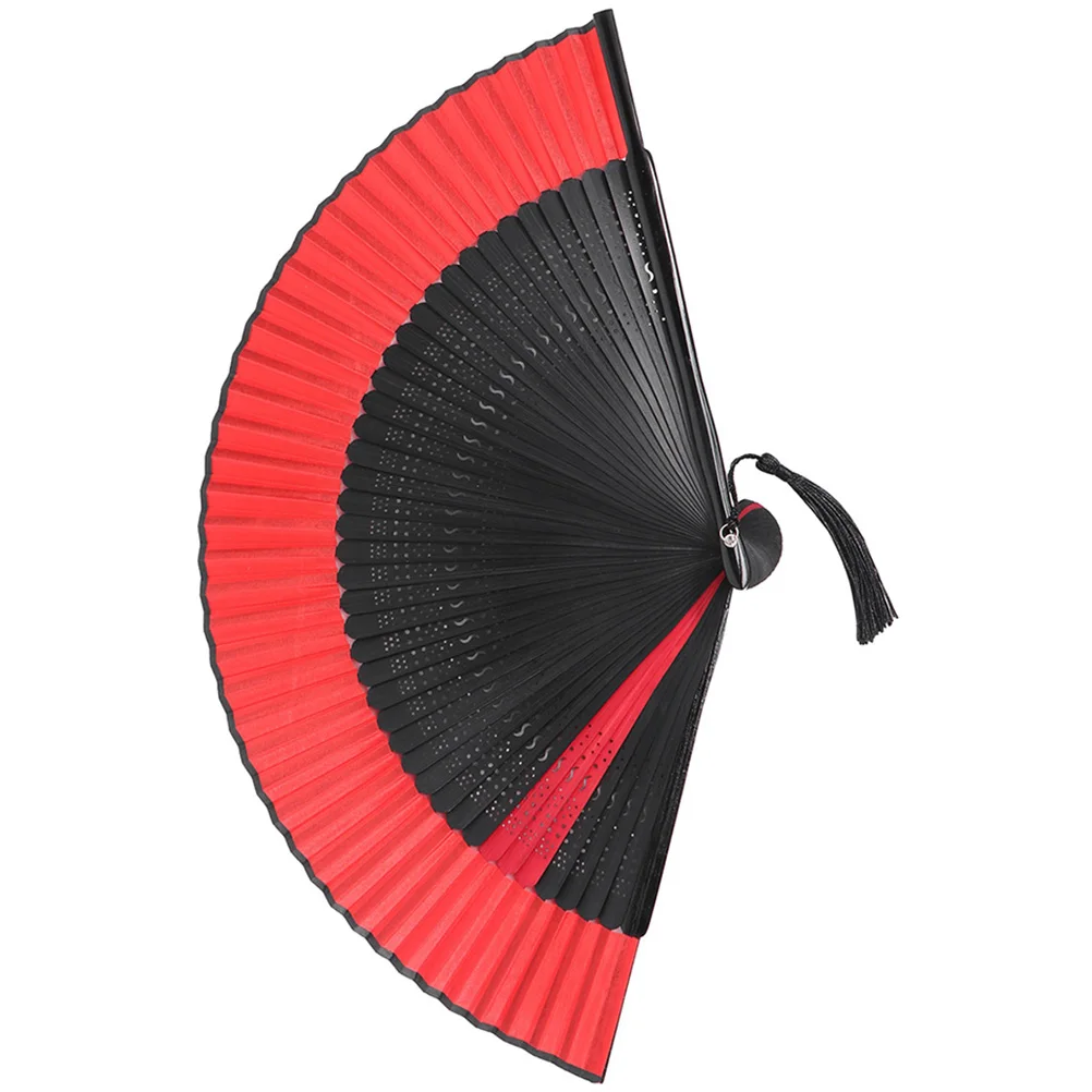 

Vintage Folding Bamboo Hand Fan Retro Cloth Stylish Handheld Fan for Decoration Performance Gift Women Hand Fans