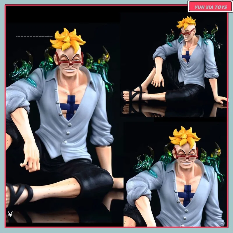 Marco Sitting The Secular Bird 15cm Scene Statue Figure One Piece Gk Anime Model Ornaments Doll Toys Collection Periphery Decor