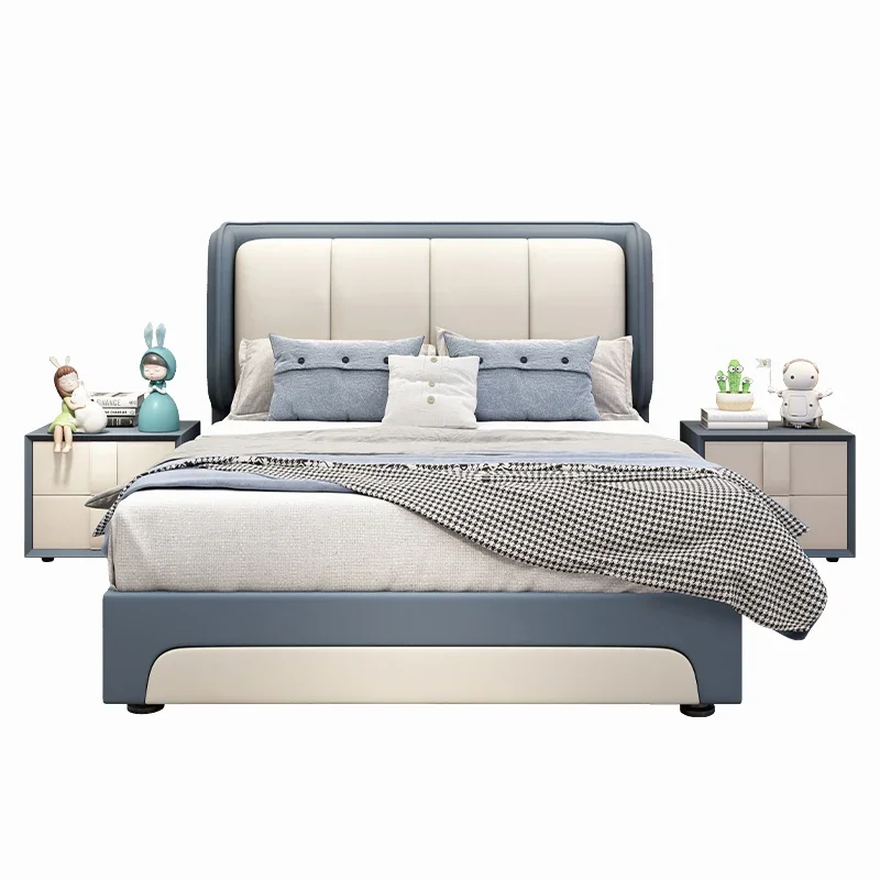 

Скандинавская односпальная маленькая двуспальная кровать для девочек в скандинавском стиле, роскошная элегантная двуспальная кровать с ящиком для детей