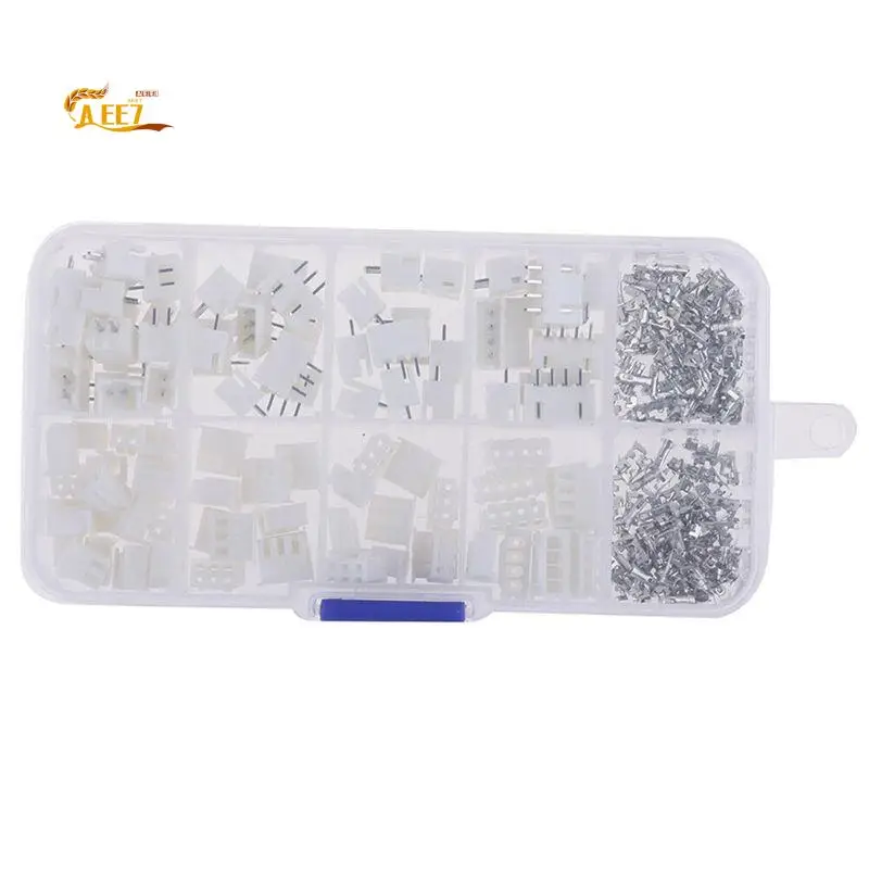 AEE7-320Pcs Xh2.54Mm Rubber Housing Straight Pin Terminal Block Male And Female 2P3P4P5P Kit