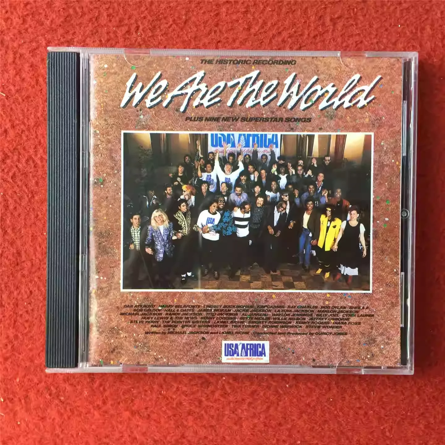

CD Charity Single USA For Africa Music CD We Are The World 1985 All-Star Collaboration Cosplay Walkman Car Soundtracks Box Gifts