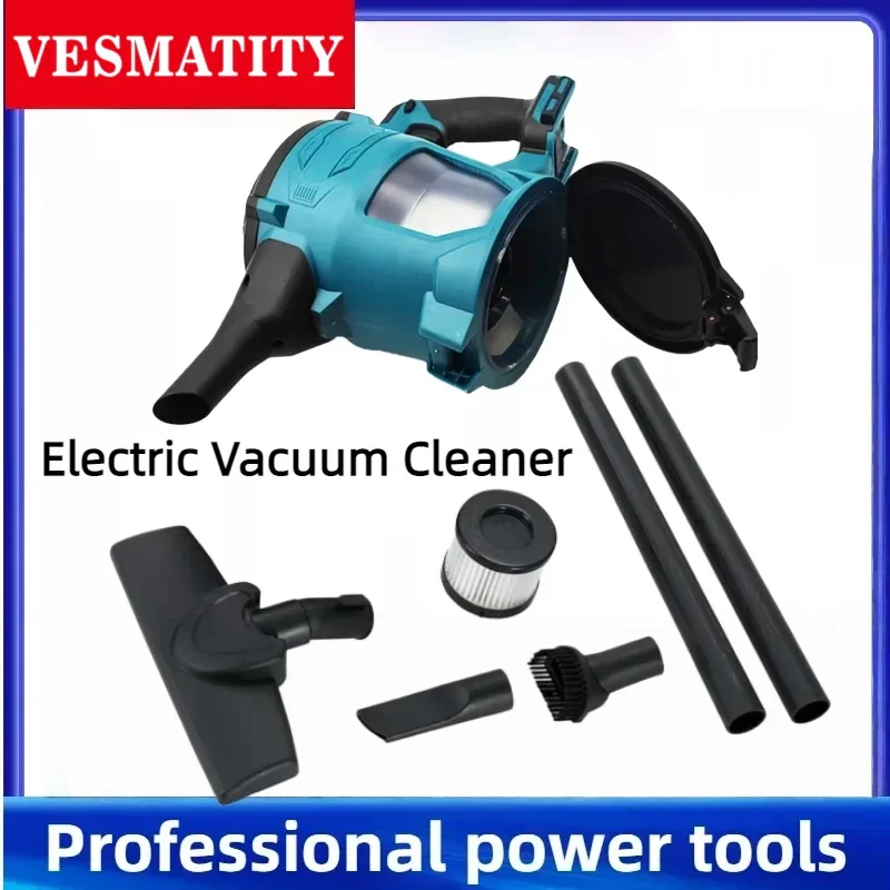 VESMATITY Small Handheld Cordless VacuumCleaner with High Suction Suitable for Floors and CarpetsFor Makita 18V 20V Battery Pin