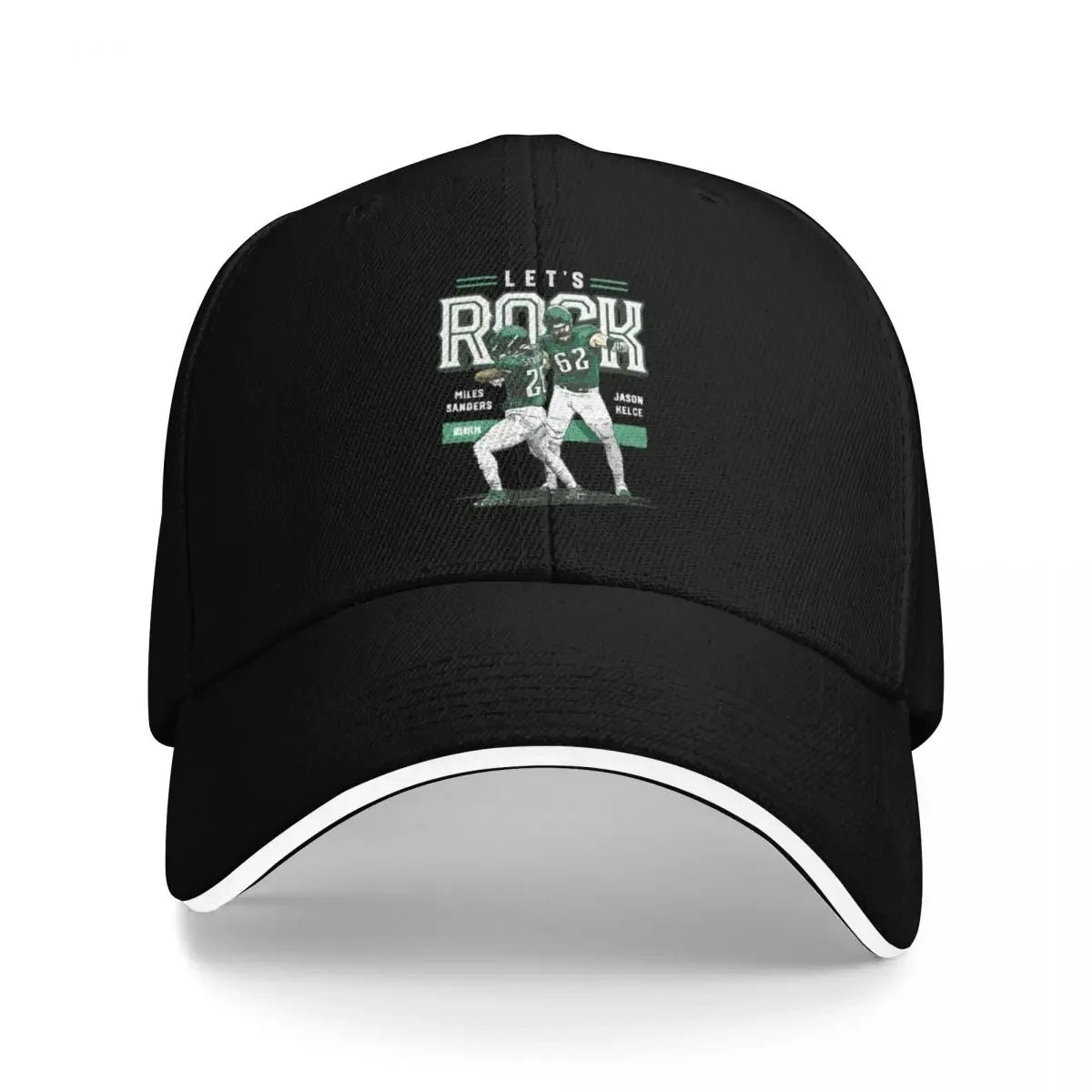 Jason Kelce and Miles Sanders let's rock Baseball Cap custom caps Uv Protection Solar Hat Man Women's