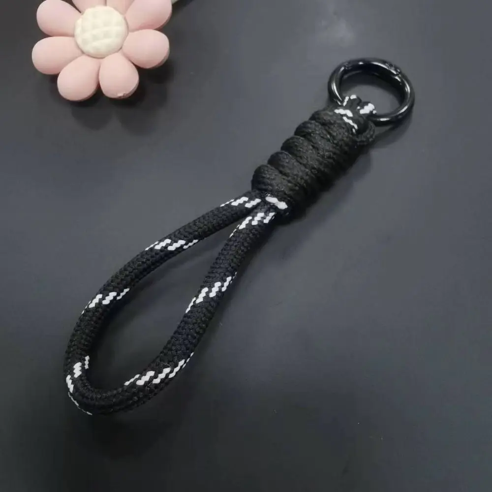 

High Quality Braided Woven Keychain Anti Loss Multifunctional Wrist Rope Colorful Mobile Phone Accessories