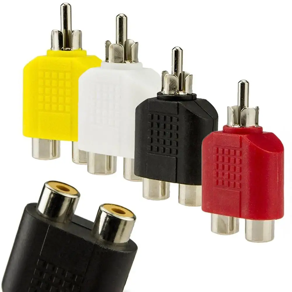 Kit adaptador divisor Y conector RCA de alta calidad