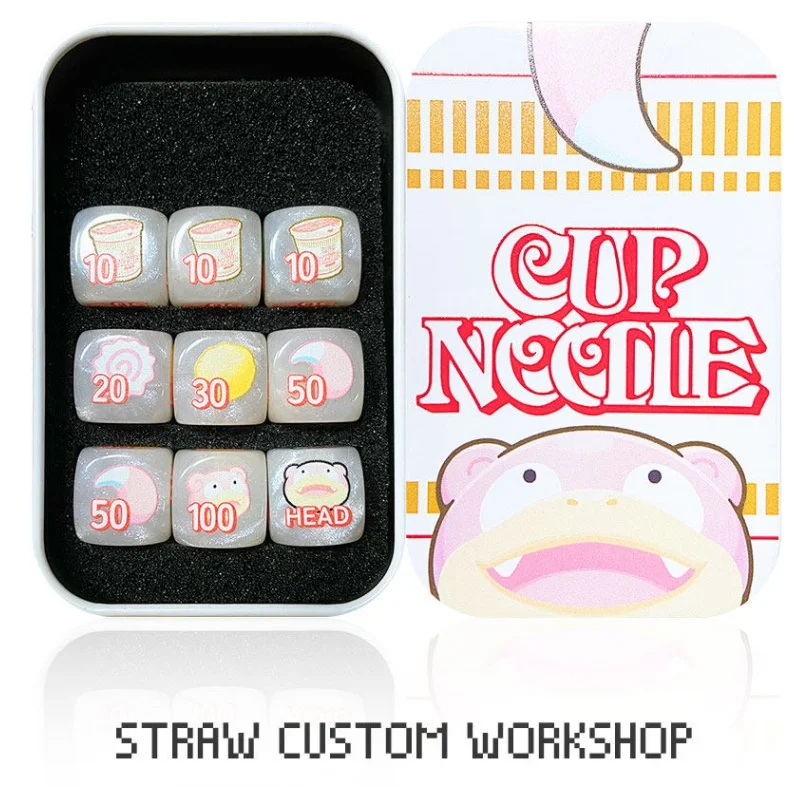 

Набор анимационных кубиков-индикаторов повреждений для коллекционных карт PTCG Fan CUP NUDDLE Series, игрушка-подарок для настольной игры Slowpoke