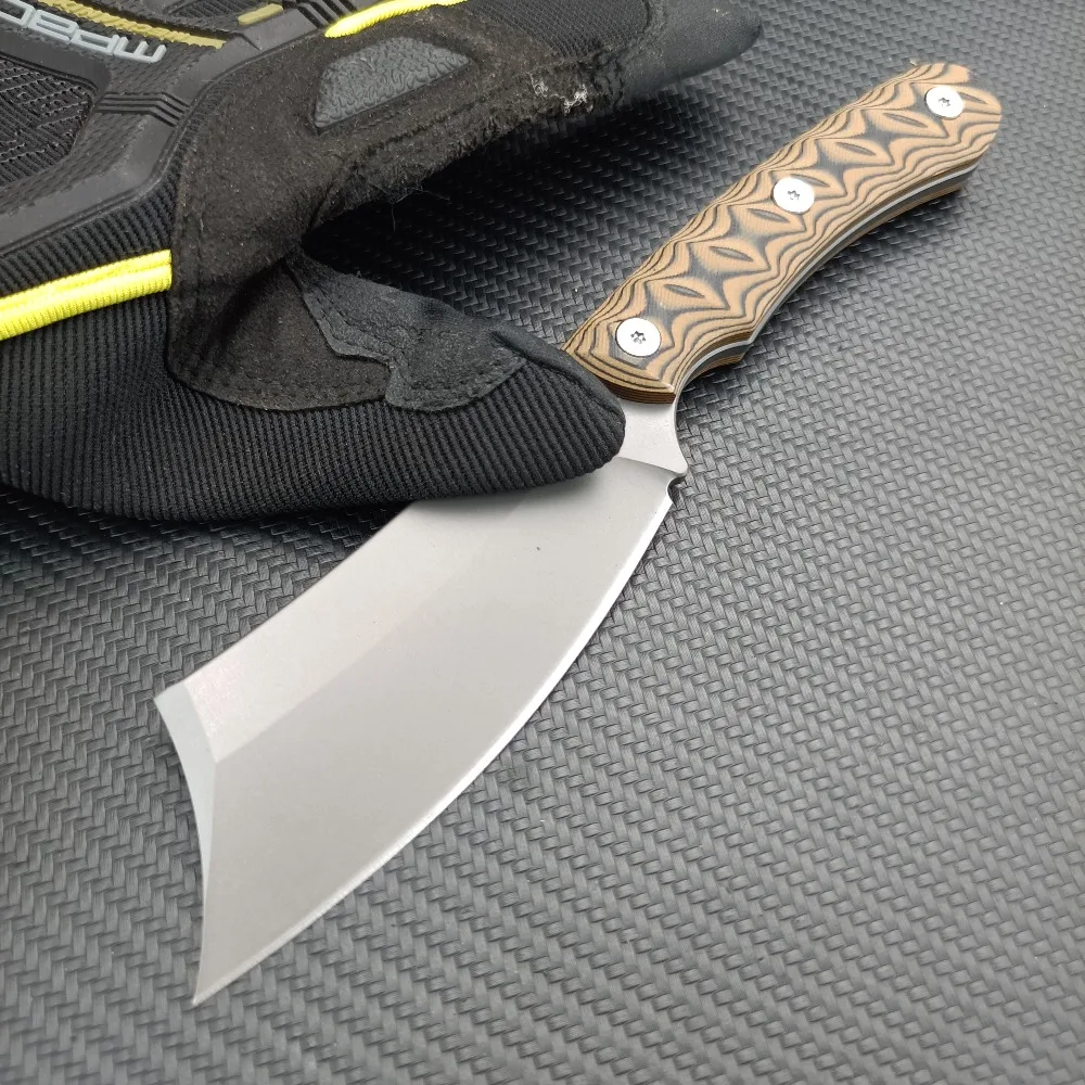 

Portable 8Cr13MoV Blade G10 Handle Outdoor Tactical Fixed Blade Knife Multi-purpose Survival Defense Rescue Multi-purpose Knives