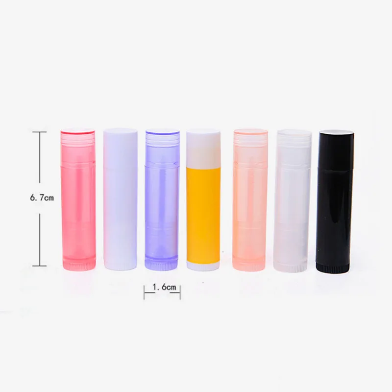 

30pcs 5g/5ml Empty Lipstick Tube Lip Balm Containers Empty Cosmetic Containers Sample Vials Solid Glue Stick Clear Travel Bottle