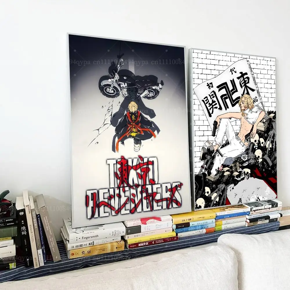 T-Tokyo Revengers Mickey Poster Cool Wall Decor Art Print Matte Frameless Posters for Bedroom Office Living Room Home Decor