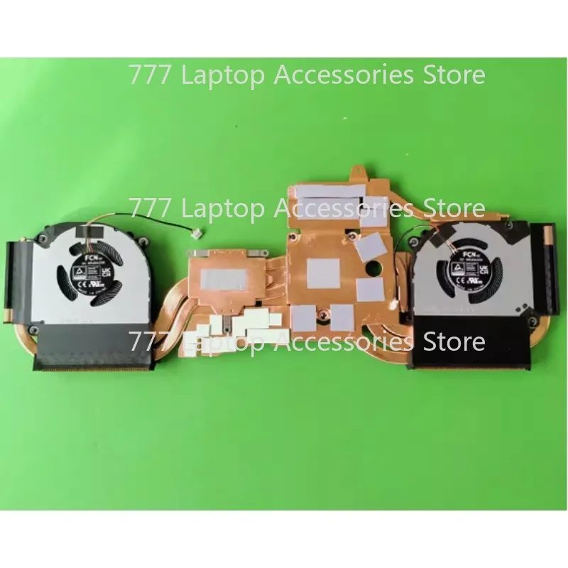 

Вентилятор-кулер для процессора и графического ускорителя ноутбука CLEVO Z8 D6 Gaming Medion Schenker 6-31-V15RN-101 RTX40 FCN 12V P/N:MQQA