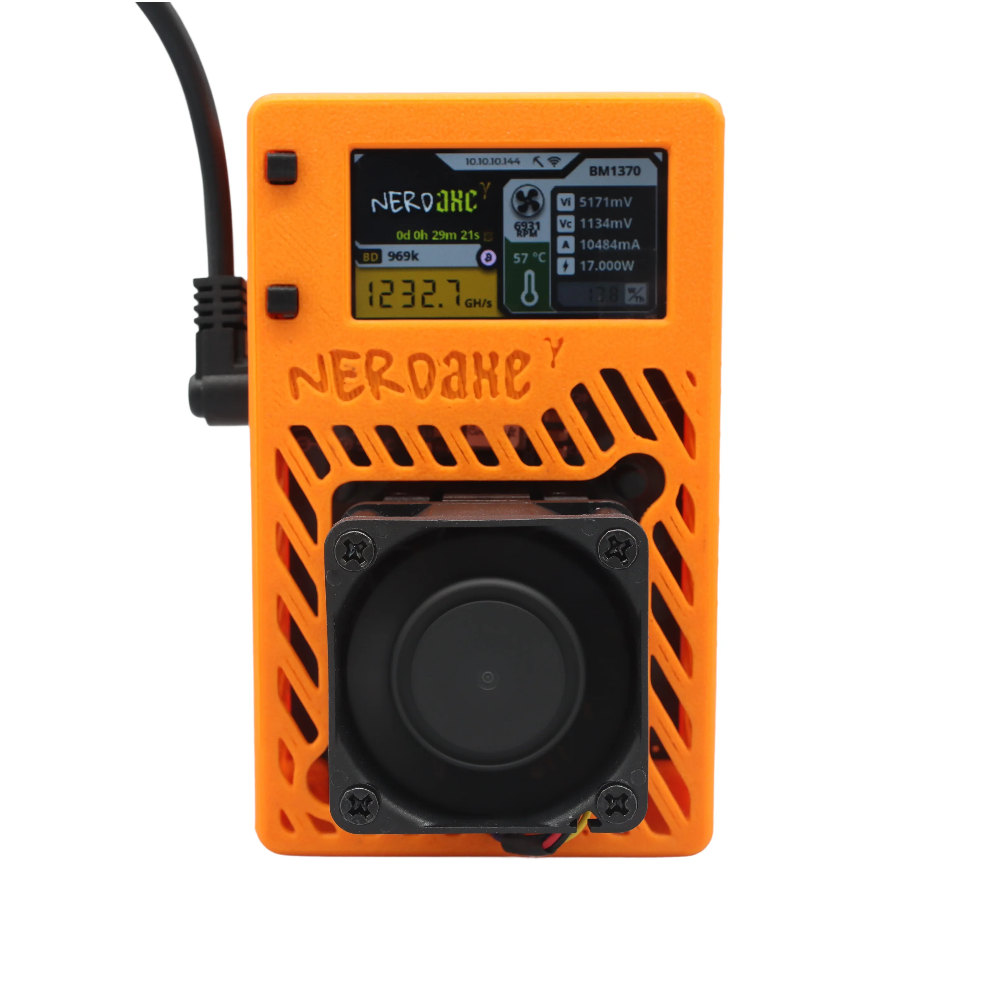 Bitaxe Nerdaxe Gamma 601 1./s 18 W Open-Source-Bitcoin-Miner mit Netzteil