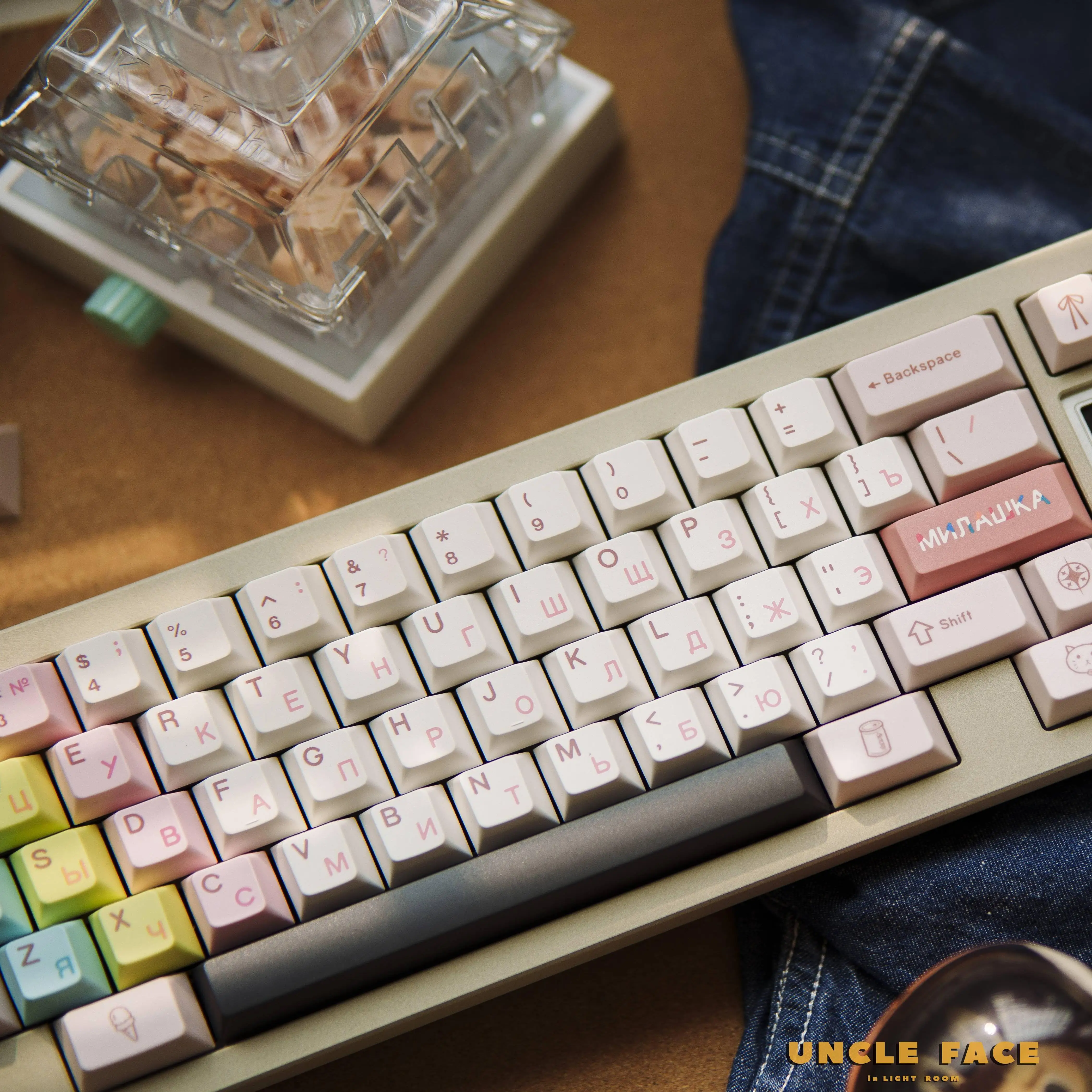 Ellie Sublimation Keycaps de altura originais Cherry Keycaps