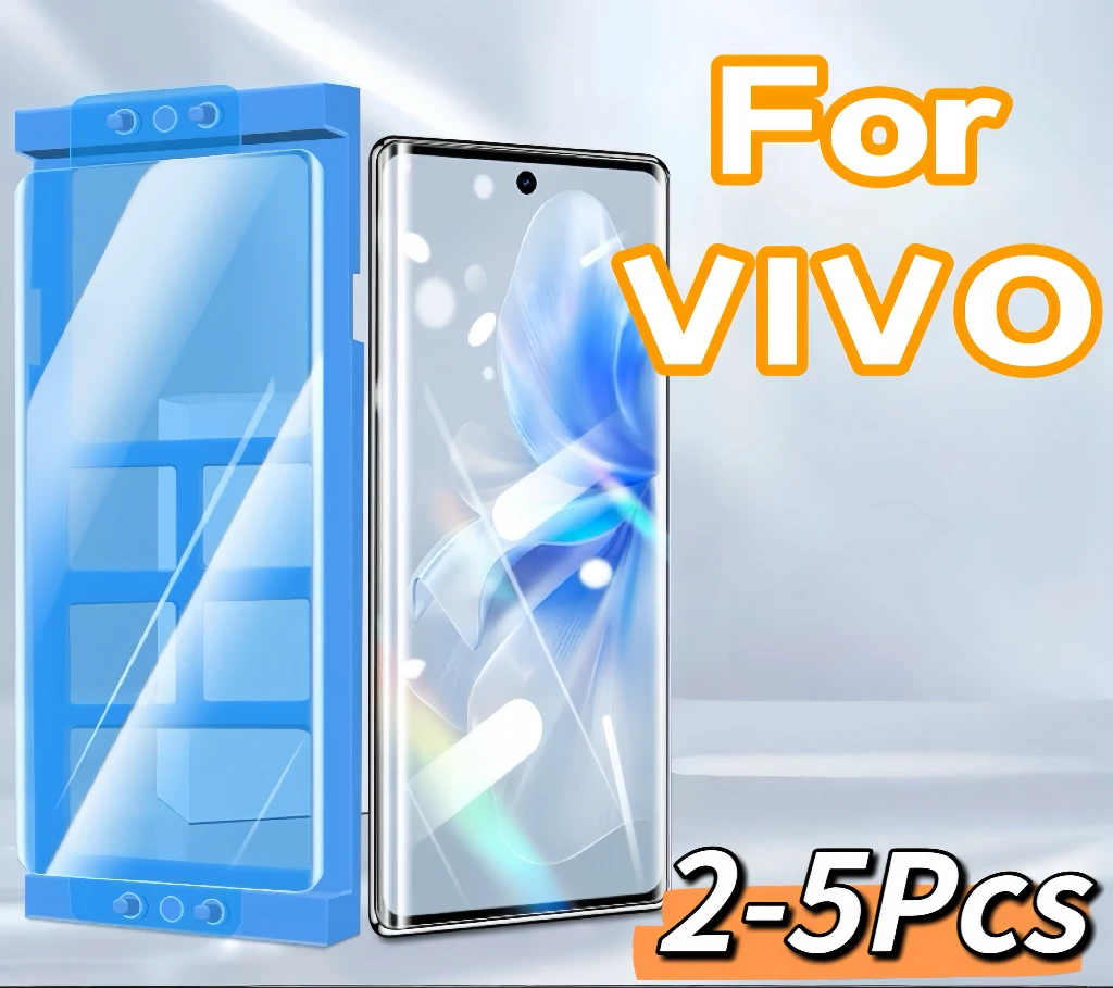 

2-5Pcs VIVO S19 S18 S17 S16 Y100 X90 X80 X70 X200 X100 Pro Plus Screen Protector Film With Easy Install Kit Not Tempered Glass