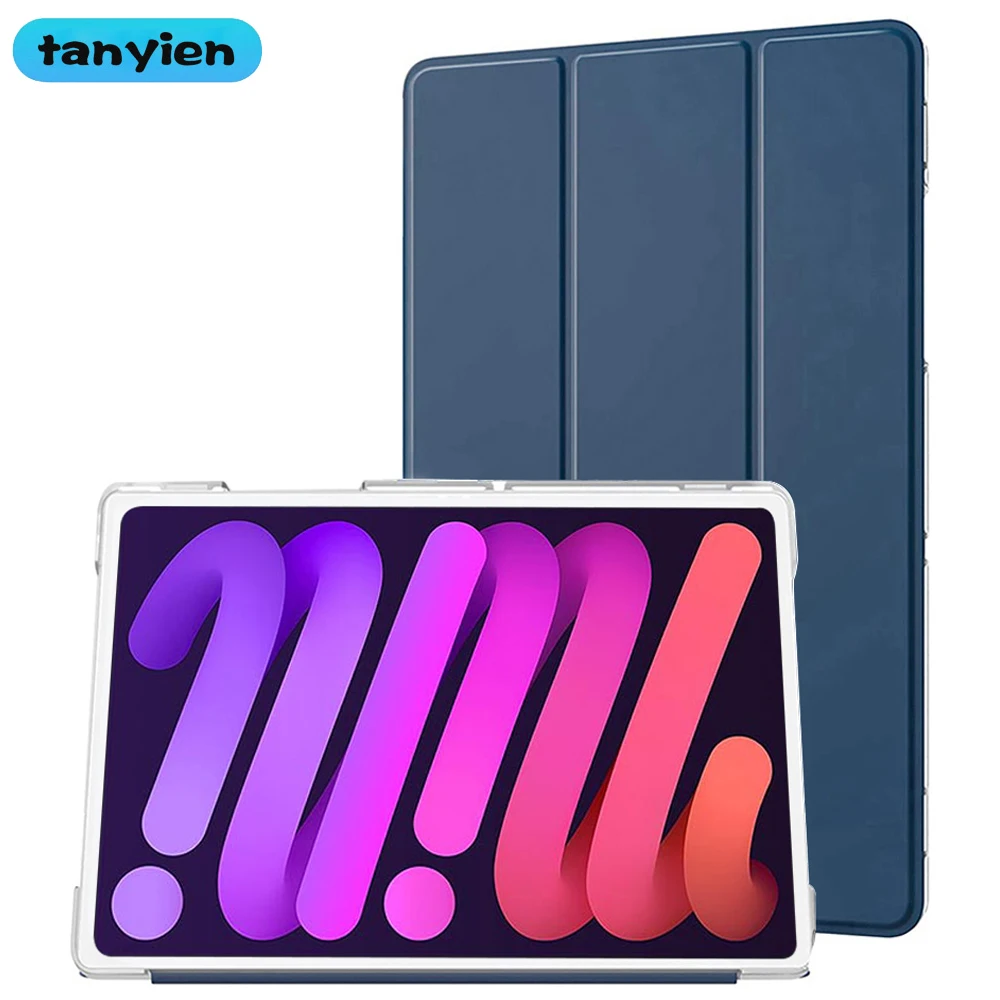 

Trifold Tablet Case For iPad mini 6 8.3'' 2021 A2567 A2568 Magnetic Stand Flip Smart Cover For Apple iPad mini 6th Generation