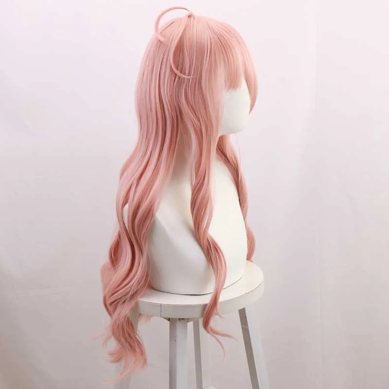 Nowa Danganronpa V3 Inaba Mito Różowa Długa Falowana Peruka Cosplay Anime Włókno Wysokotemperaturowe