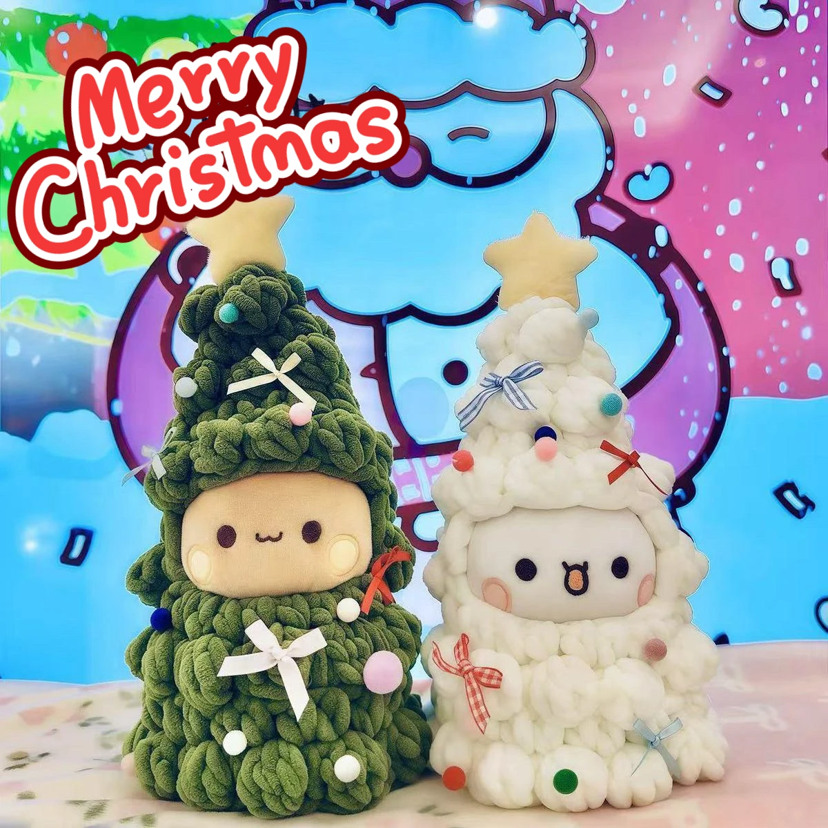 

Christmas Bubu And Dudu Panda Pendant Magnet Bag Pendant Dolls Cute Backpack Keychain Decoration Couple Accessories Gift Toys