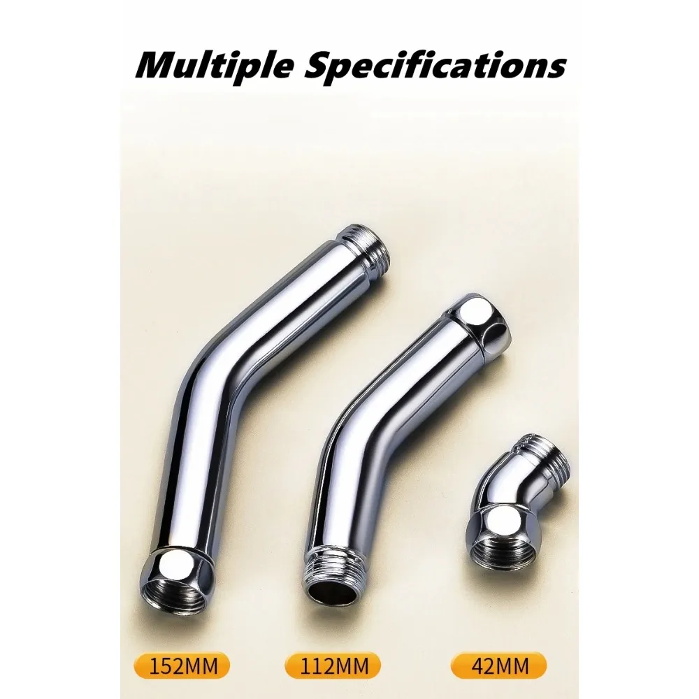 Shower head angle adjustment elbow 135 ° telescopic shower arm connector, top spray head elbow connection adapter