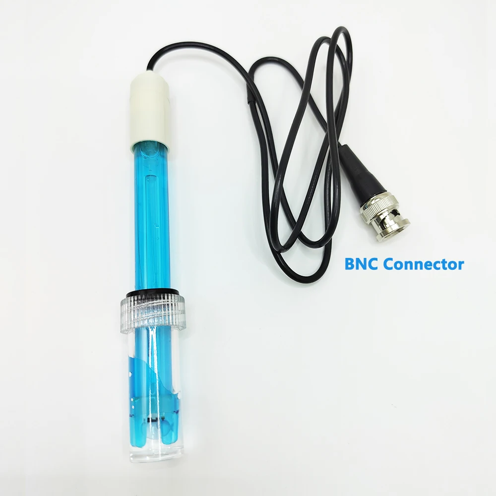 Water Quality Monitoring Laboratory pH Electrode Probe BNC Connector For Swimming Pool Fish Tank Aquarium