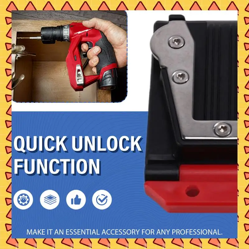 

A008 M12 Electric Drill Quick Release Hanging Unlock Kit With Portable Waist Buckle Storage For Professional Tools Accessories