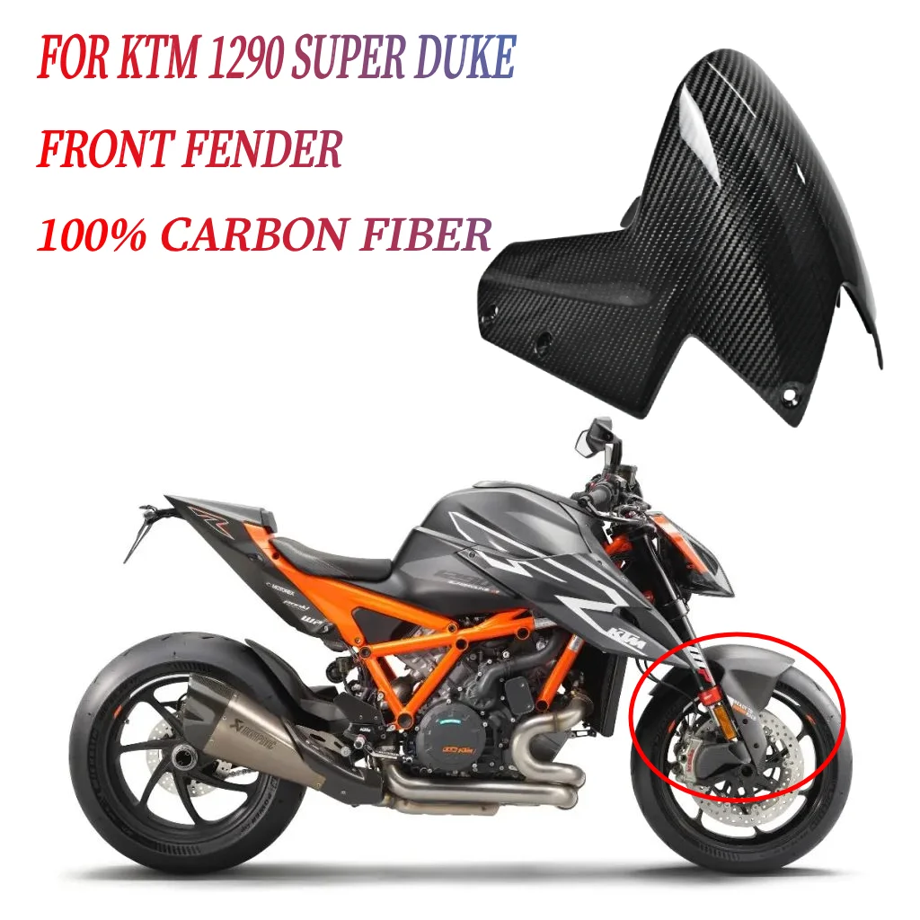 

100% Carbon Fiber Front Mudguard for KTM/1290 SUPER DUKE 2014 Racing Motorcycle Modification Accessories