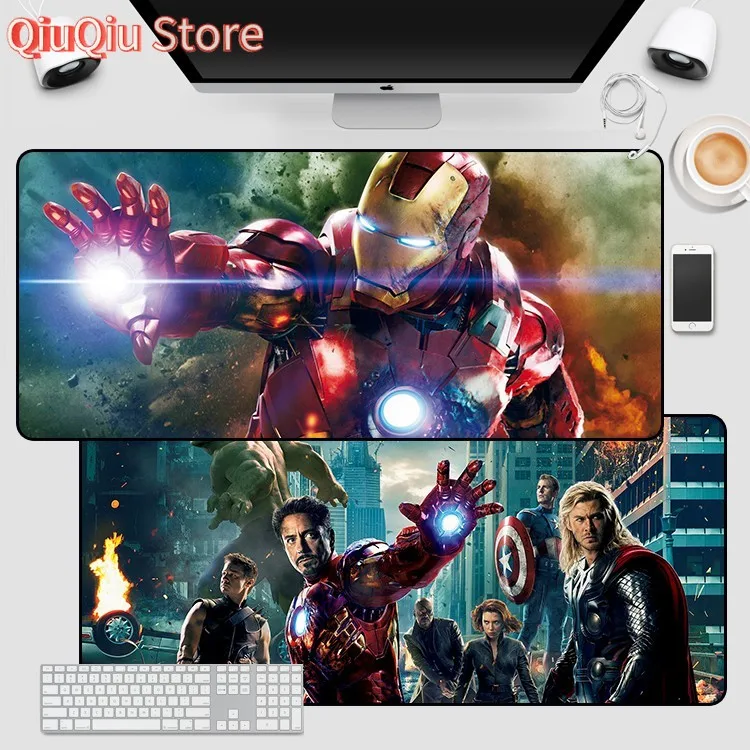 

Marvel Mouse Pad Plus Size Mouse Pad Gaming Mouse Pad Waterproof Table Mat Iron Man Captain America The Avengers