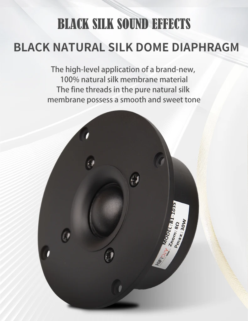 Hifidiy Sống 4 ~ 4.5 Inch Tweeter Loa Đơn Vị Lụa Đen Màng 4/8OHM 30W Atreble Loa B1S-95/100/103/104/108/110/116Mm