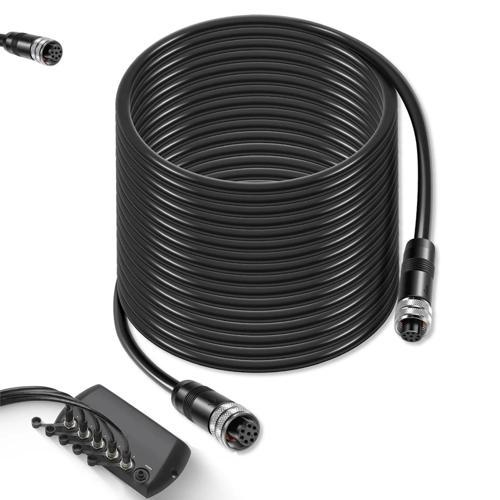 

AS EC 30E 720073-4 Ethernet Cable 30 Feet Replace for Humminbird Black Fit for Helix, APEX, SOLIX and Onix Models