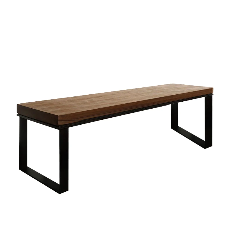 

Loft American Solid Wood Dining Eating Table Rectangular Coffee Wooden Table Negotiation Dining Table Chair Combination