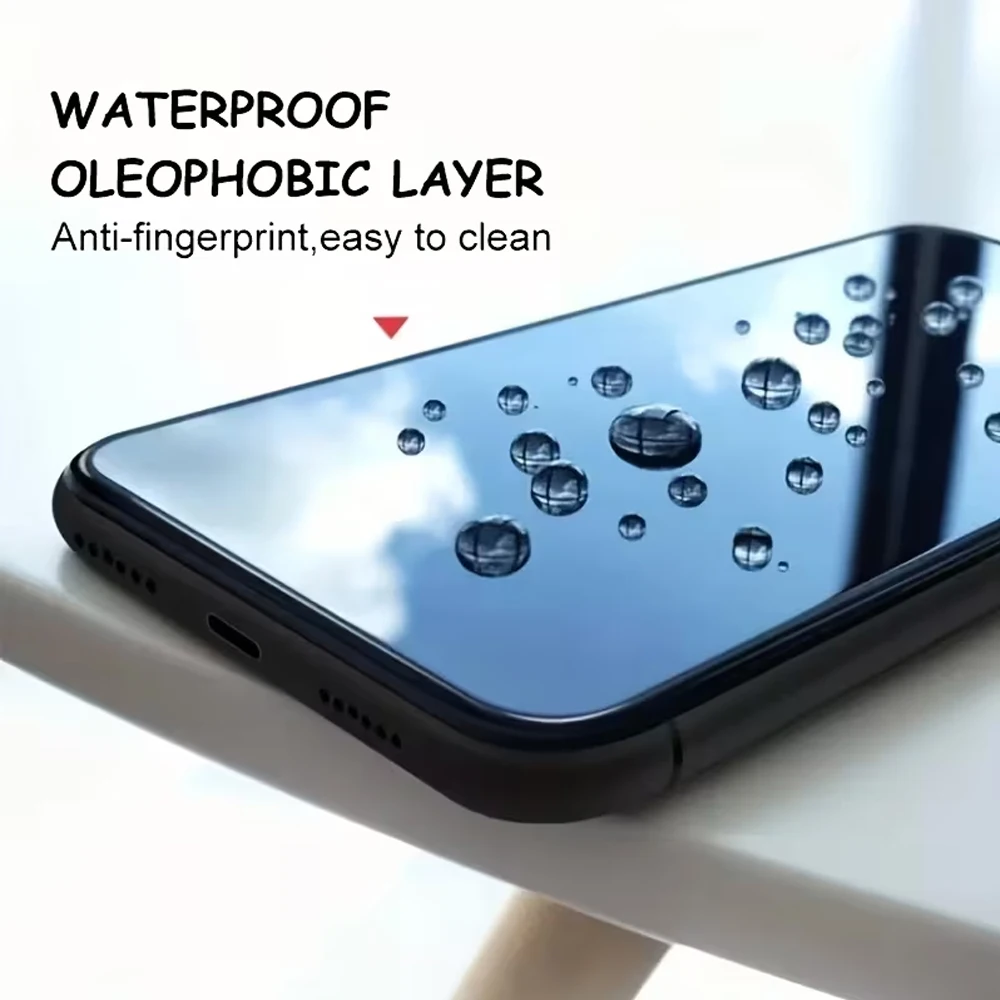 1-5pcs 9D Tempered Glass For iPhone 17 Pro Max Screen Air 16 Pro 16 Plus 16e 15 18 14 13 12 mini 11 X XR Xs Max 6 7 SE Protector view 5