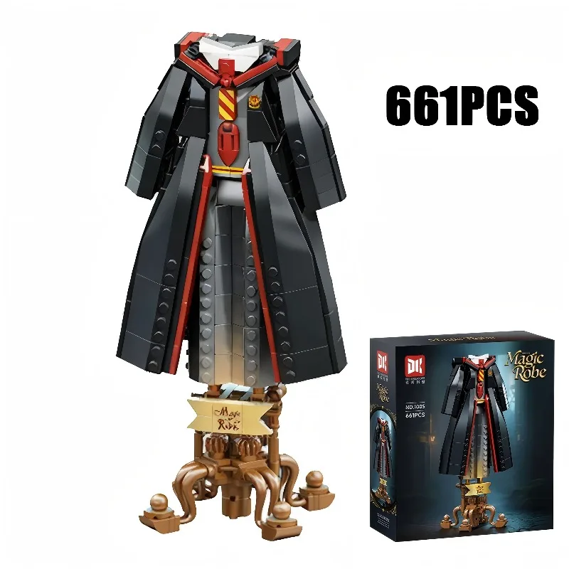 

661PCS Creative Magician's Magic Robe Building Blocks Mysterious and magnificent clothing Desktop Home Decoration Gift