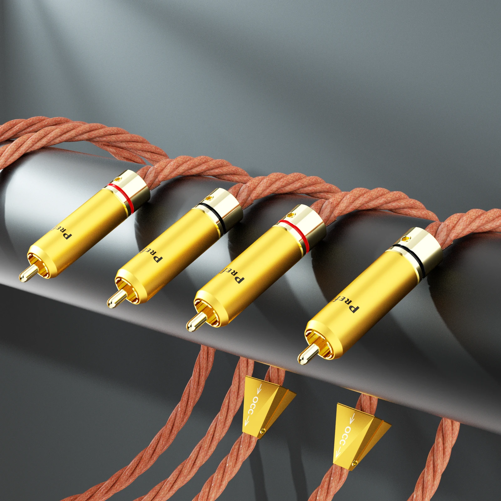 

Посеребренные кабели RCA Preffair OCC, провод стерео соединительного кабеля 15AWG для декодера, миксера, проигрывателя, AMP, ЦАП