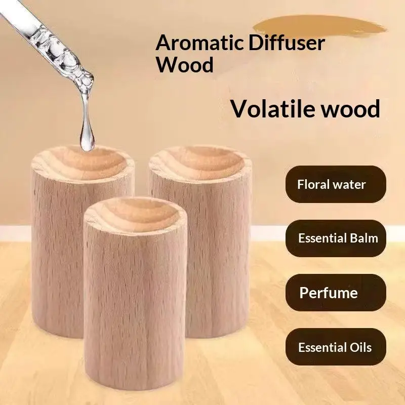 10PCS Tumbler Wood Diffuser Flameless Aromatherapy Essential Oil Diffuser Mosquito Repellent Device