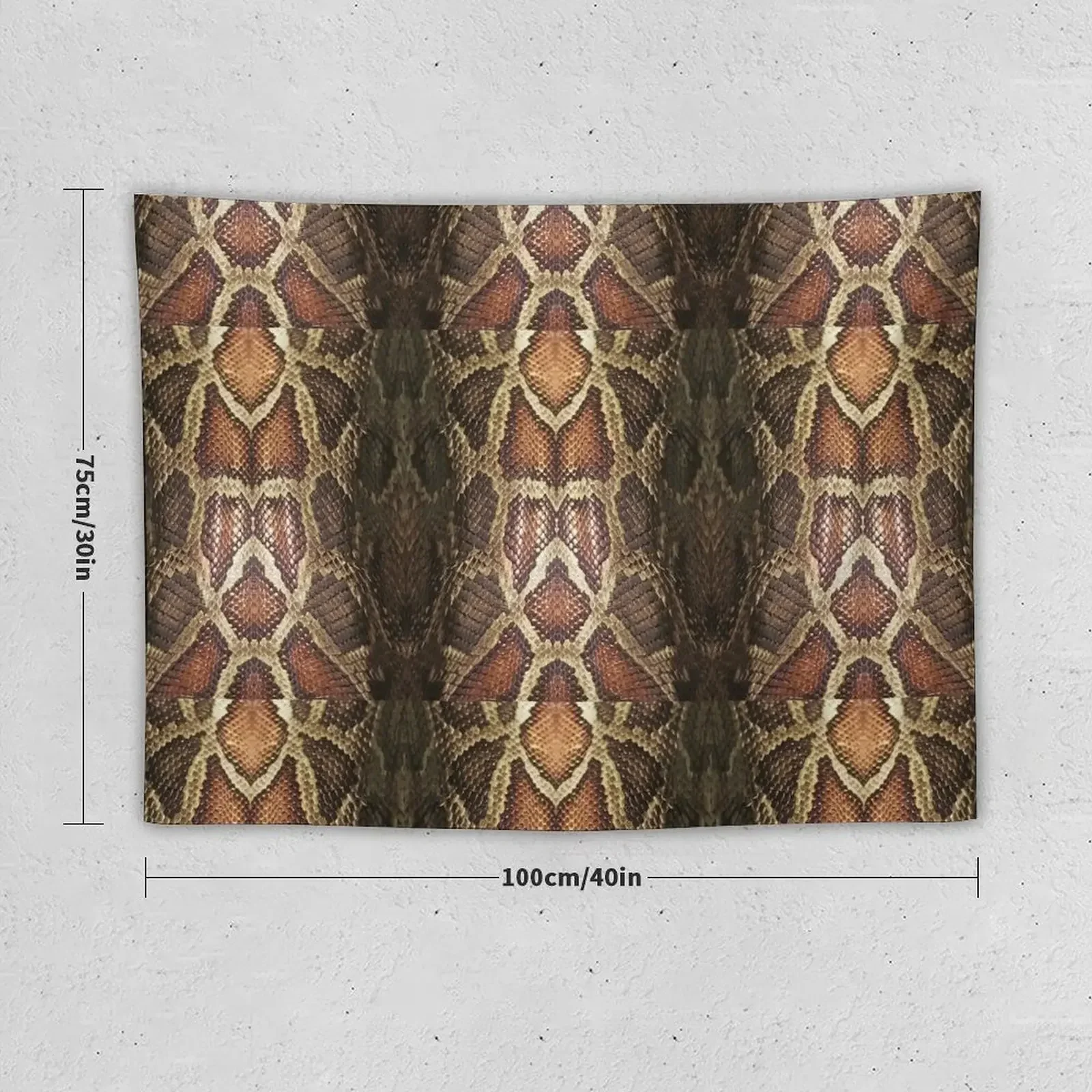 Striking Brown Snakeskin Tapestry Room Aesthetic Decor Decorations For Room Tapestry