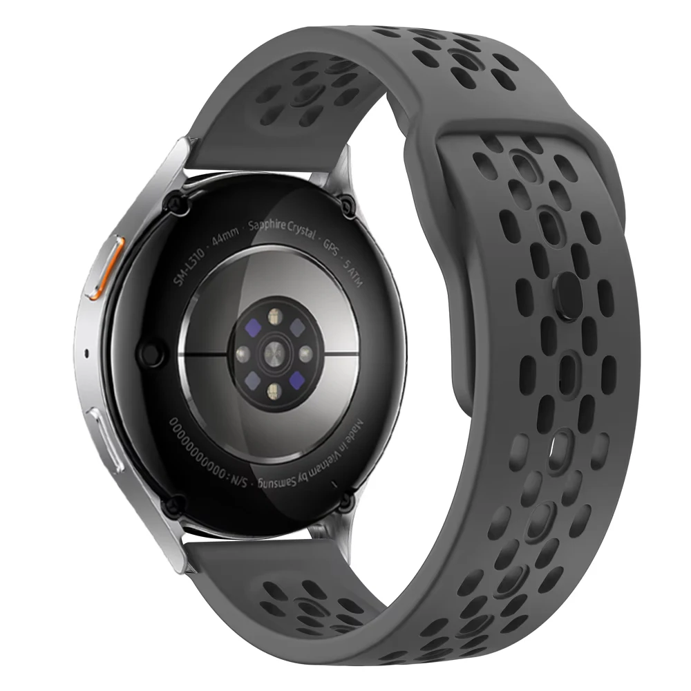 18/20/22mm Strap for Samsung Galaxy Watch 7 6 5 4 5Pro 6 Classic Silicone Band for Huawei Watch GT6 Pro GT6 5 4 46/41mm Bracelet