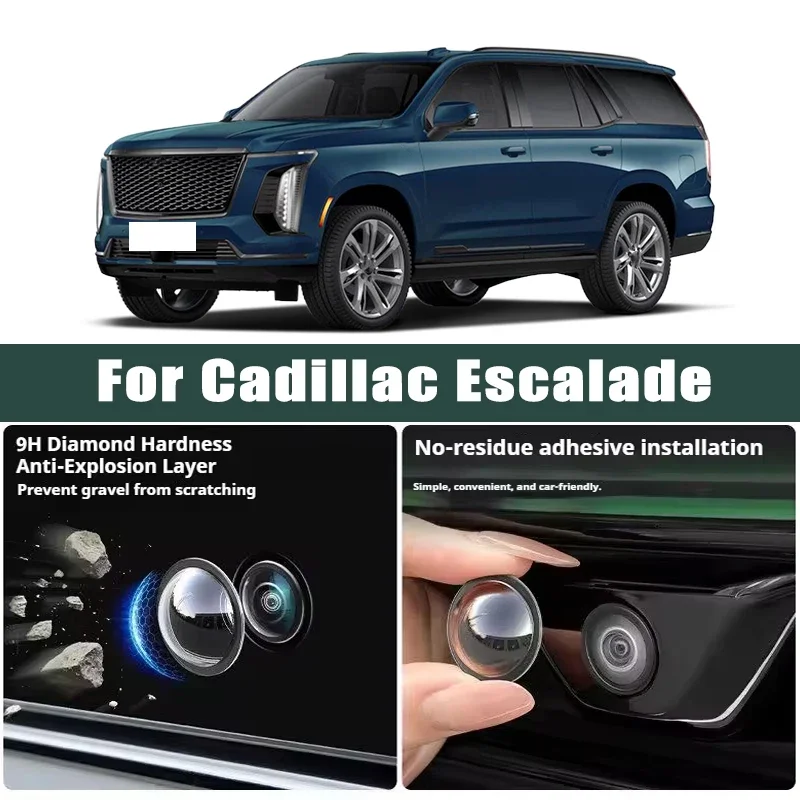 

Car Camera Lens Protector 2PCS Rear View Camera Cover 360° Protection Anti Scratch Waterproof For Cadillac Escalade