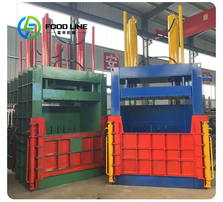 Customize Hydraulic Baling Machine Clothes Waste Clothing Press Farm Beverage Industries Plastic Film Packaging Bottles