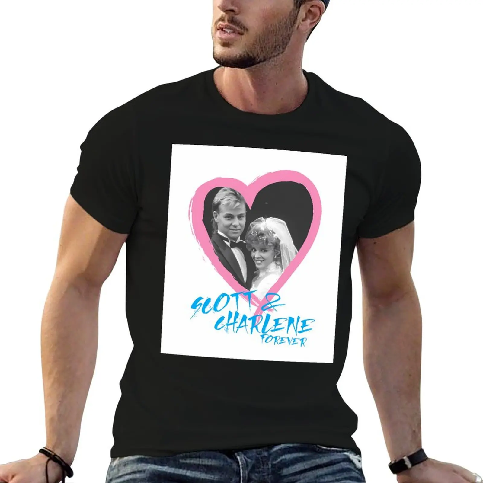 Camiseta Sc.ott e Ch.arlene Forever para homem, camiseta gráfica de algodão, camiseta de designer