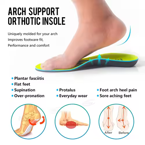 【Xxin】Arch Support Insole Orthopedic Insole Men Women Sport Shoe Insert Flat Foot Shoe Pad Size35-46 - Image 6