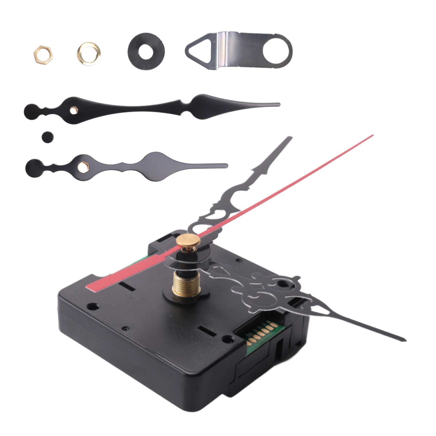 ●Radio Controlled Silent DIY Clock Movement Mechanism Kit Germany DCF Signal Mode with 2 Sets Hands Repair Replacement