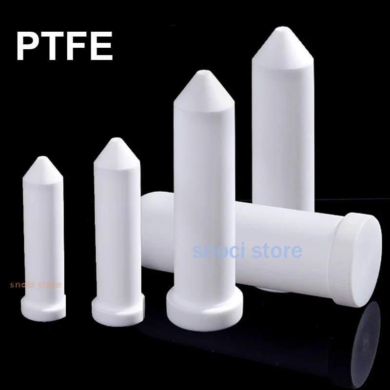 Laboratory PTFE Test Tube Centrifuge Tube Sharp-bottomed screw mouth test PTFE material tube 5ml 10ml 15ml 20ml 30ml 50ml 100ml